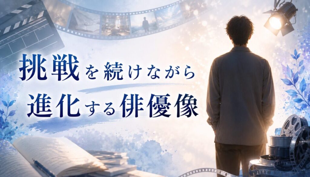 挑戦を続けながら進化する俳優像