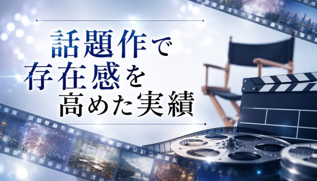 話題作で存在感を高めた実績