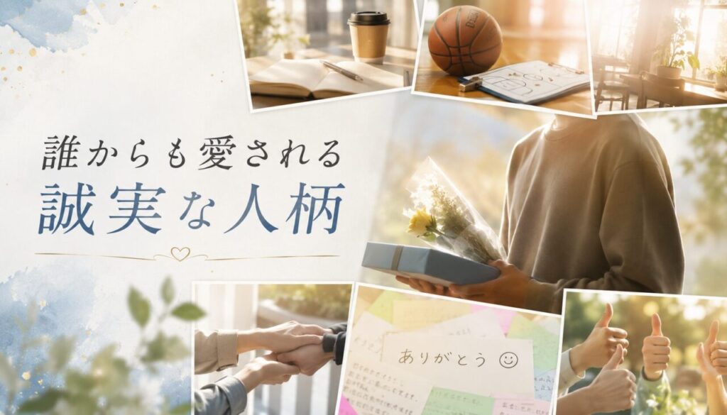 誰からも愛される誠実な人柄