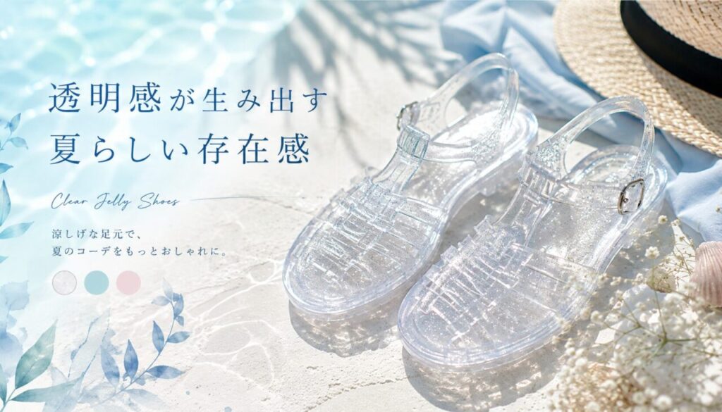 透明感が生み出す夏らしい存在感