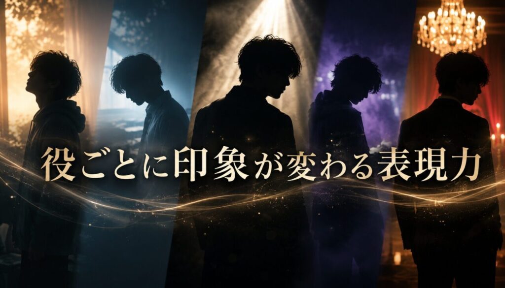 役ごとに印象が変わる表現力