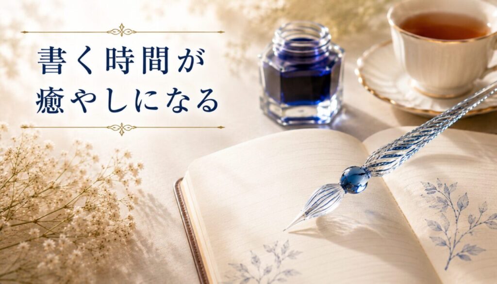 書く時間が癒やしになる