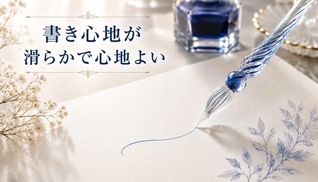 書き心地が滑らかで心地よい