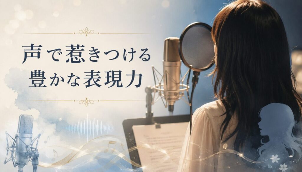 声で惹きつける豊かな表現力