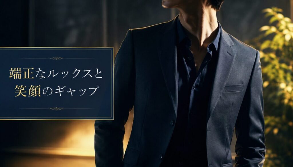 端正なルックスと笑顔のギャップ