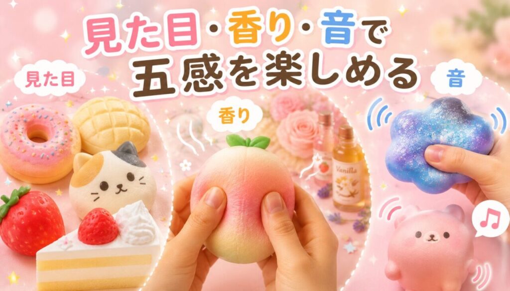見た目・香り・音で五感を楽しめる