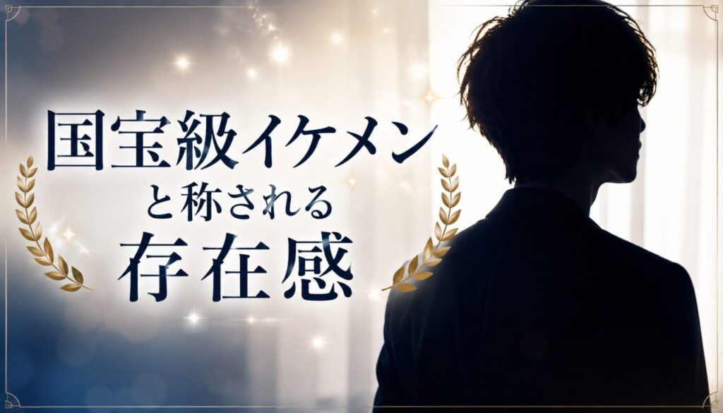国宝級イケメンと称される存在感