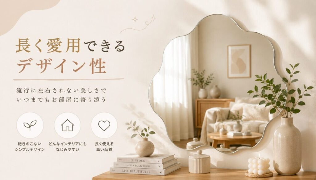 長く愛用できるデザイン性