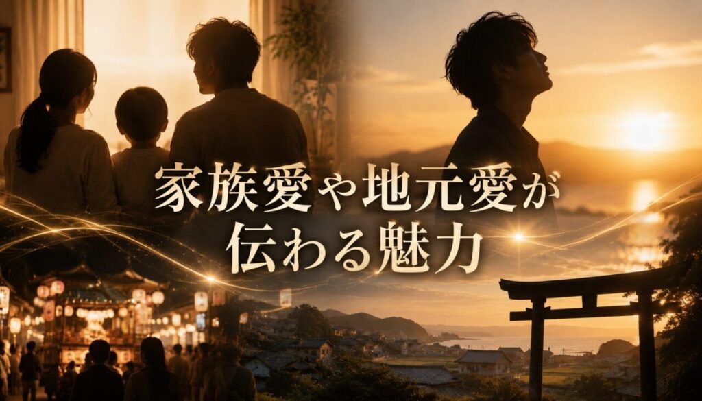 家族愛や地元愛が伝わる魅力