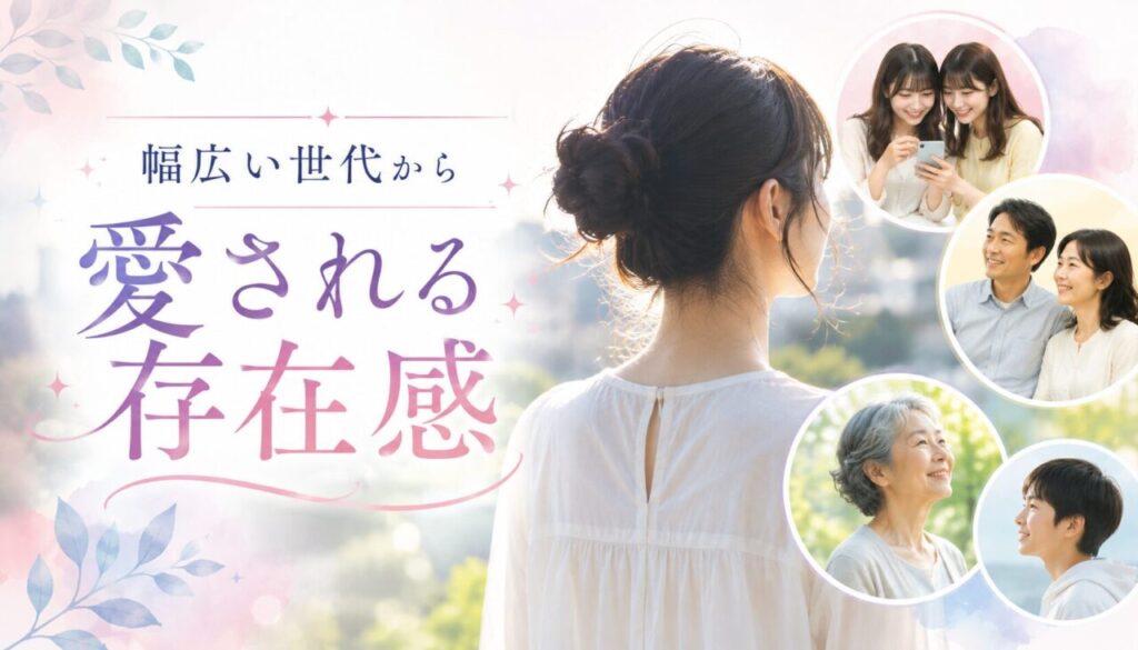 幅広い世代から愛される存在感