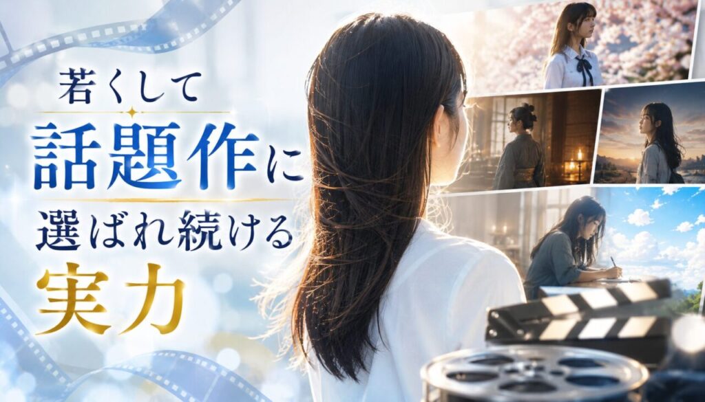 若くして話題作に選ばれ続ける実力