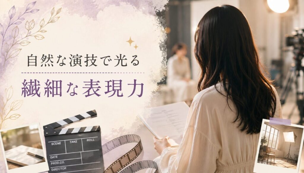 自然な演技で光る繊細な表現力