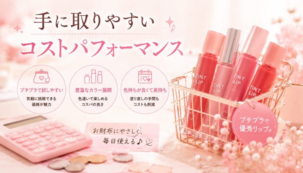 手に取りやすいコストパフォーマンス