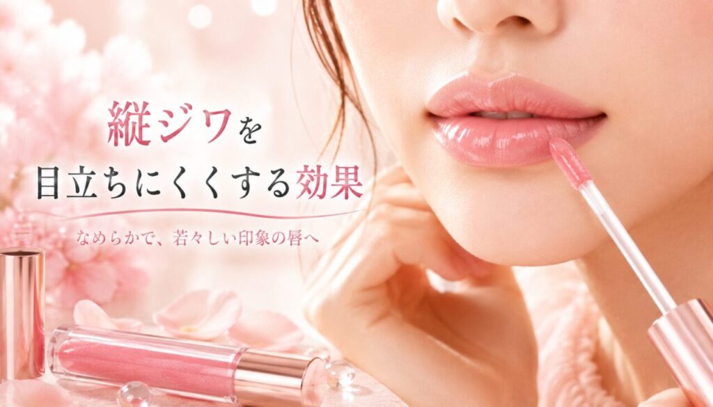 縦ジワを目立ちにくくする効果