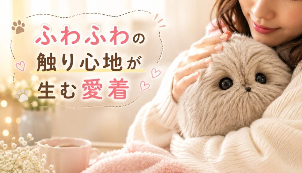 ふわふわの触り心地が生む愛着