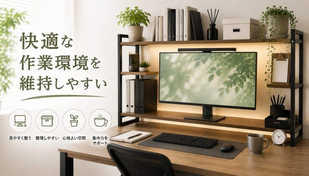 快適な作業環境を維持しやすい