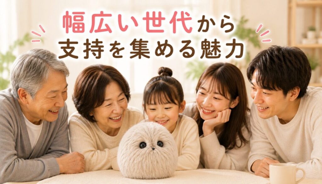 幅広い世代から支持を集める魅力