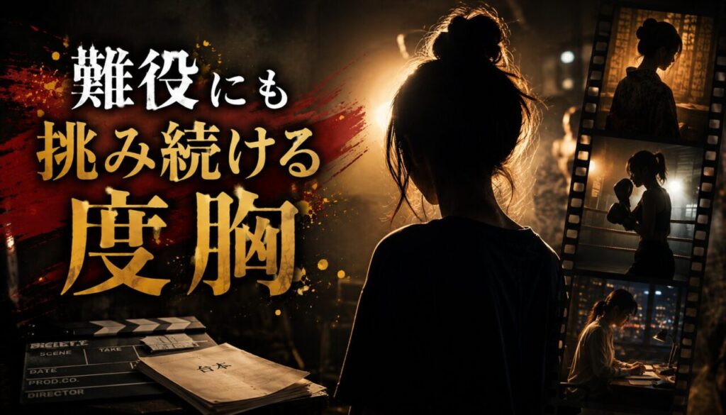 難役にも挑み続ける度胸