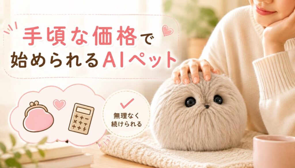 手頃な価格で始められるAIペット