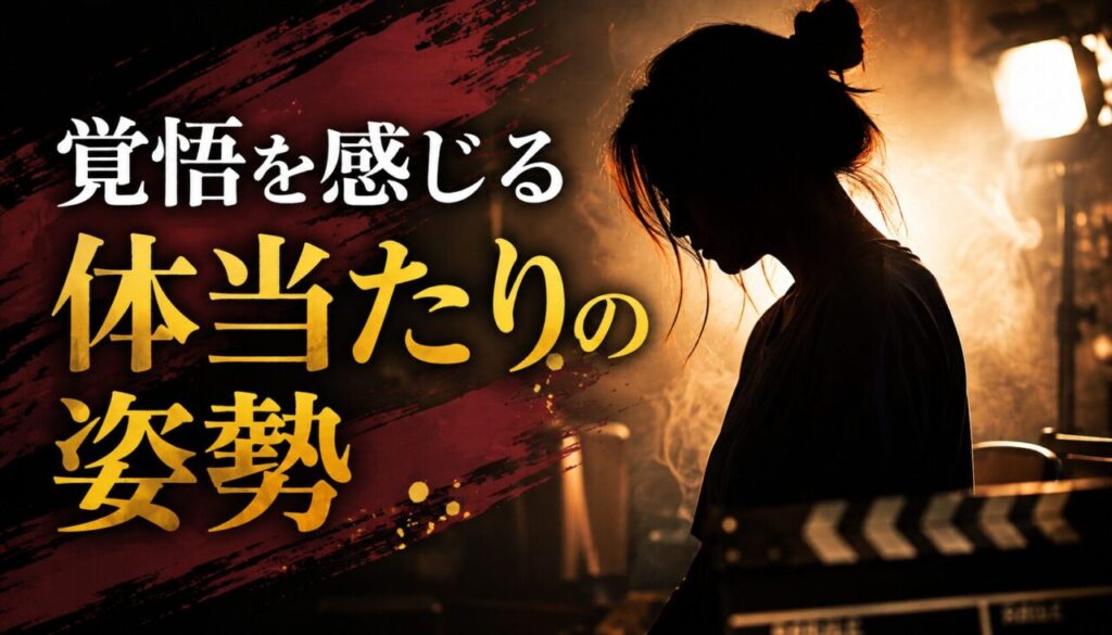 覚悟を感じる体当たりの姿勢