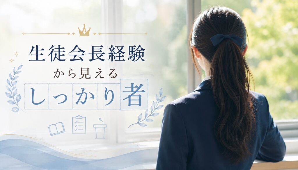 生徒会長経験から見えるしっかり者