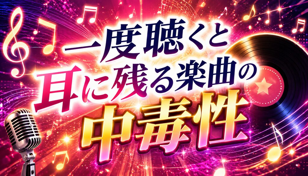 一度聴くと耳に残る楽曲の中毒性
