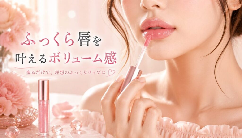 ふっくら唇を叶えるボリューム感