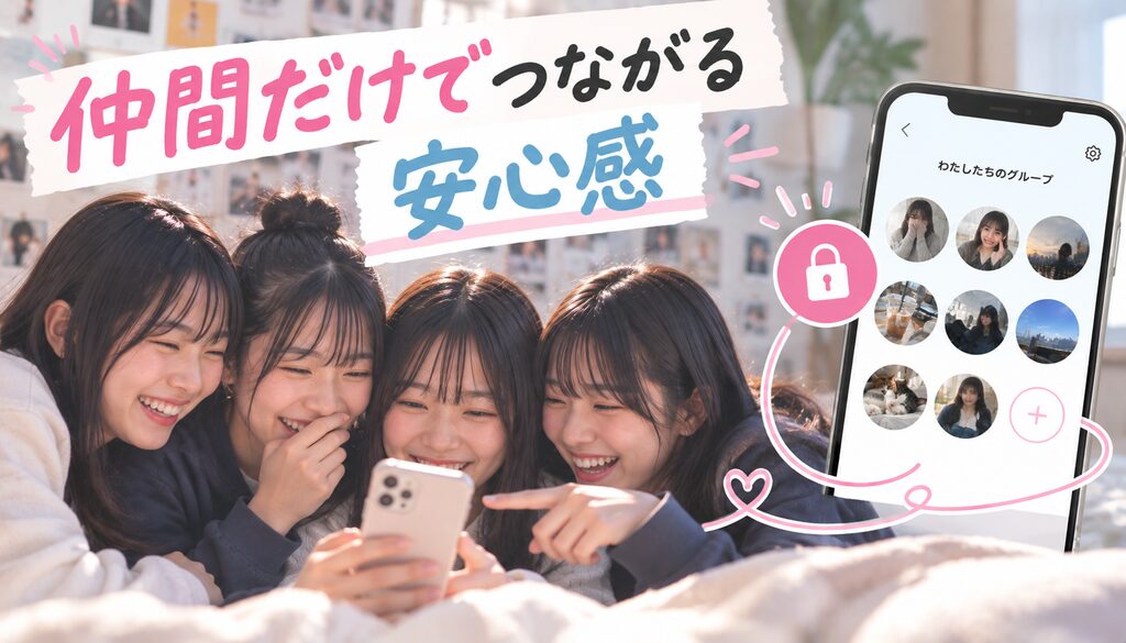 仲間だけでつながる安心感