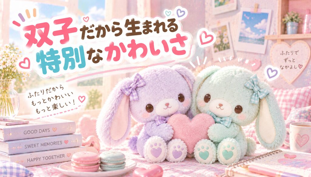 双子だから生まれる特別なかわいさ