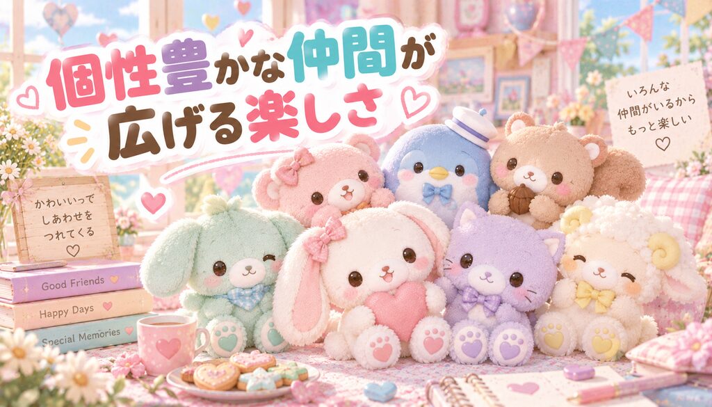 個性豊かな仲間が広げる楽しさ