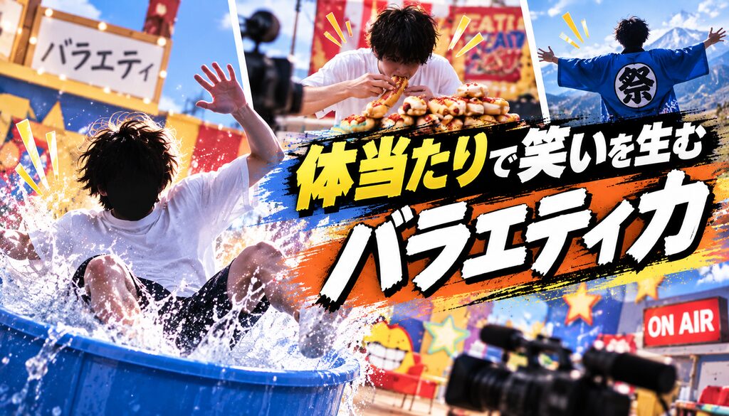 体当たりで笑いを生むバラエティ力