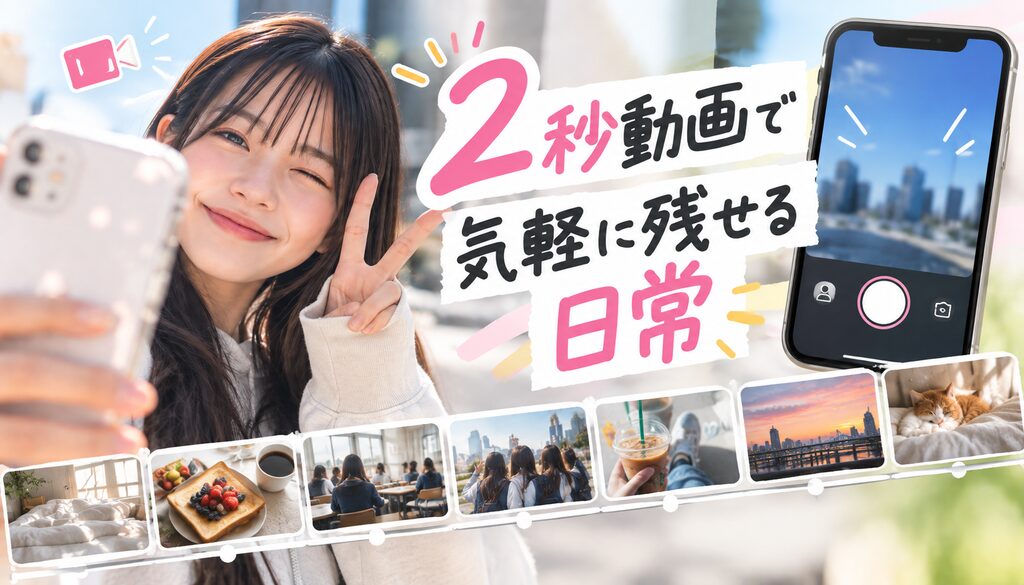 2秒動画で気軽に残せる日常
