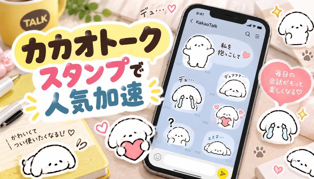 カカオトークスタンプで人気加速