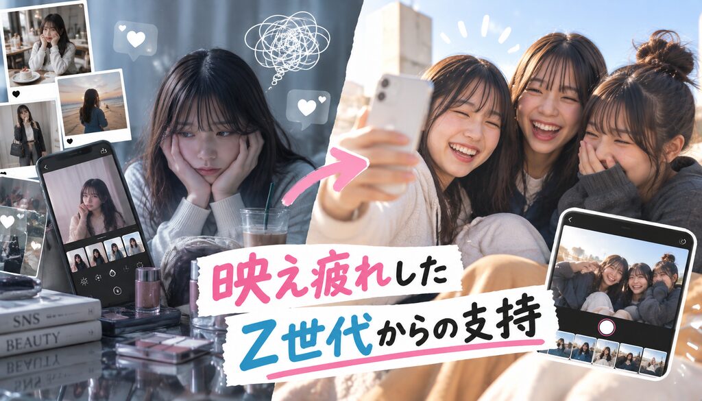 映え疲れしたZ世代からの支持