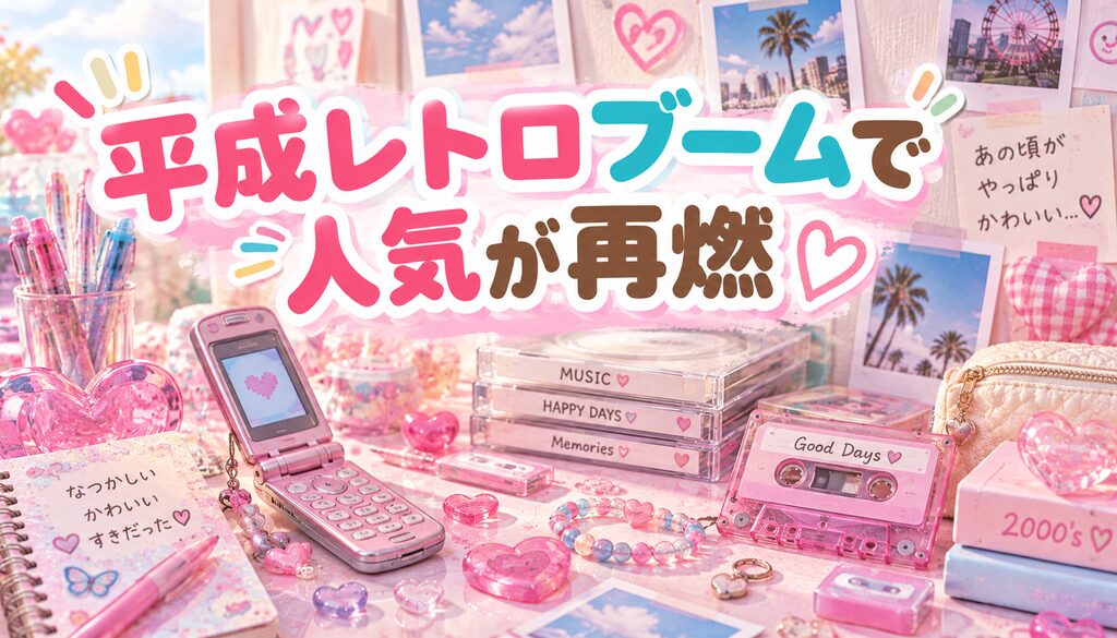 平成レトロブームで人気が再燃