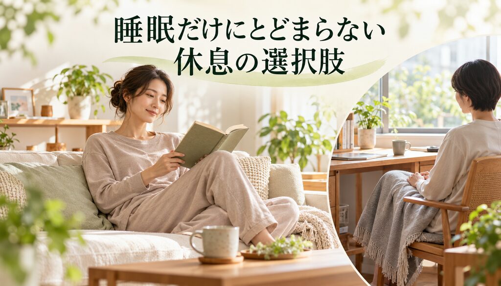 睡眠だけにとどまらない休息の選択肢