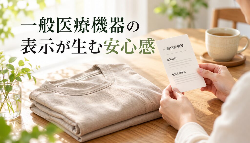 一般医療機器の表示が生む安心感