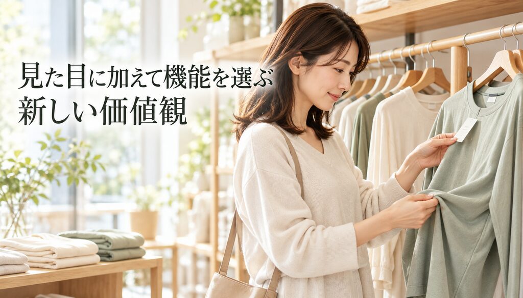 見た目に加えて機能を選ぶ新しい価値観