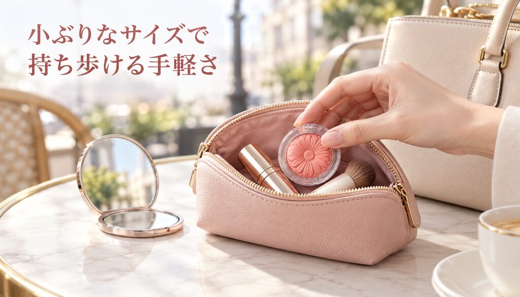 小ぶりなサイズで持ち歩ける手軽さ
